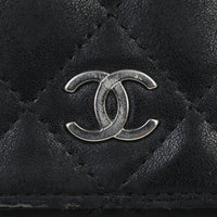 Chanel Mini Wallet on Chain | Black Diamond Quilted Lambskin