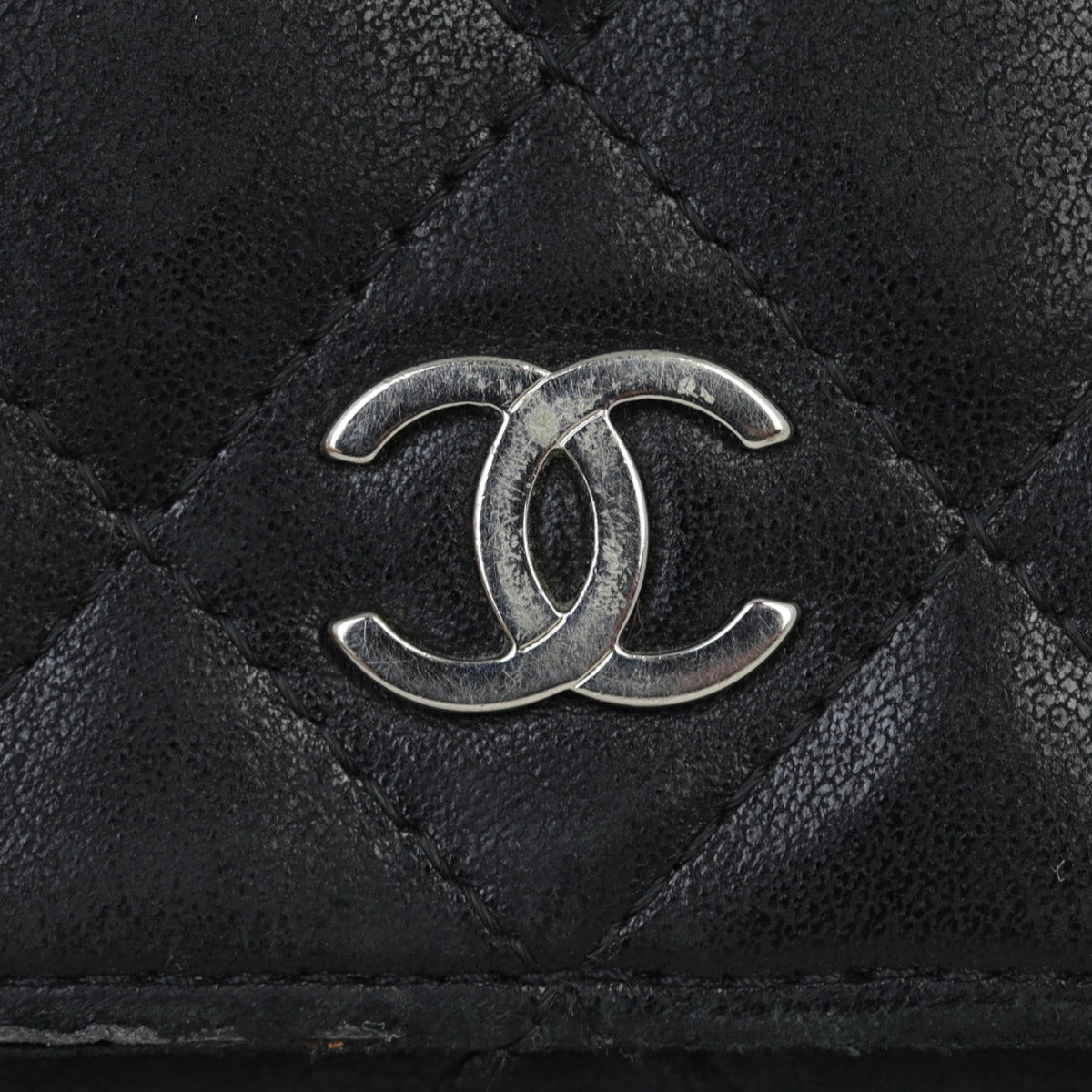 Chanel Mini Wallet on Chain | Black Diamond Quilted Lambskin