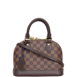 Louis Vuitton Alma BB Damier Ebene | Red Textile