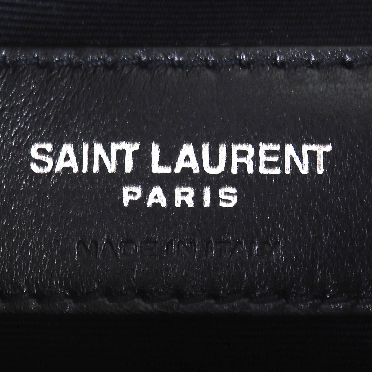 Saint Laurent Cassandre Monogram Matelasse Pouch Interior Stamp
