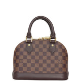 Louis Vuitton Alma BB Damier Ebene | Red Textile