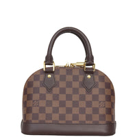 Louis Vuitton Alma BB Damier Ebene | Red Textile