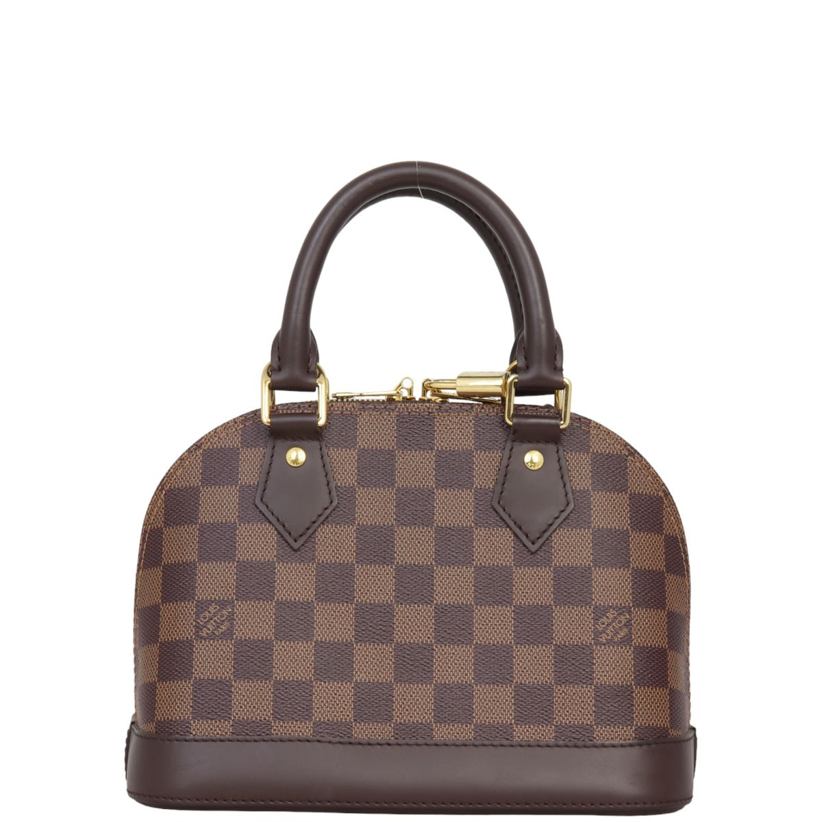 Louis Vuitton Alma BB Damier Ebene | Red Textile