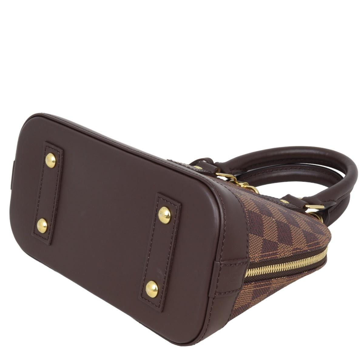 Louis Vuitton Alma BB Damier Ebene | Red Textile