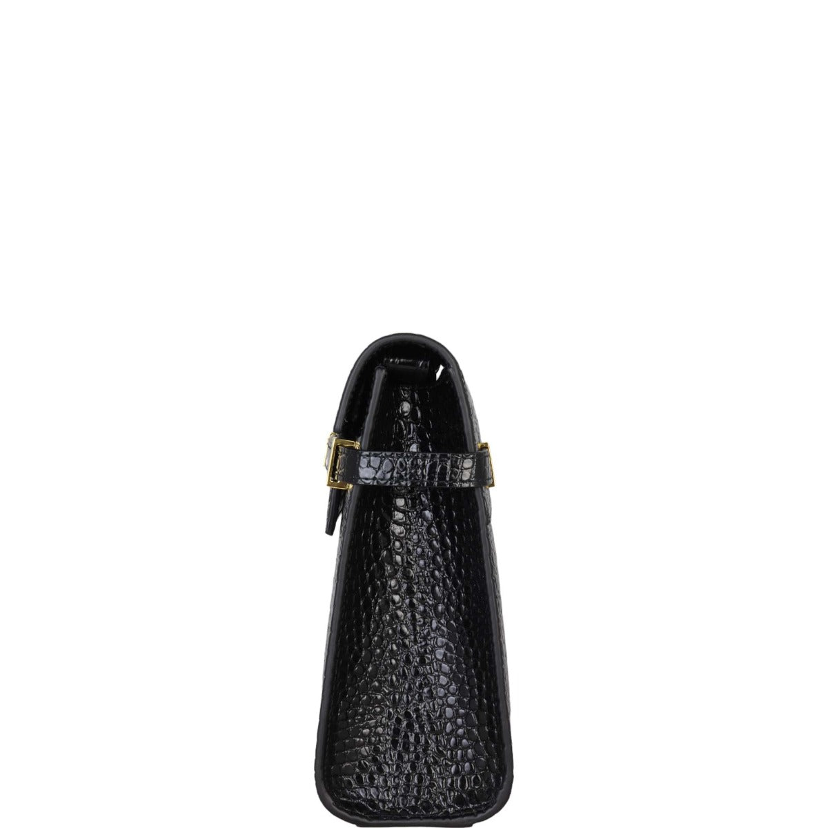 Saint Laurent Manhattan Shoulder Bag Medium Croc Embossed