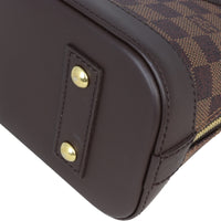 Louis Vuitton Alma BB Damier Ebene | Red Textile