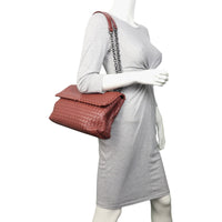 Bottega Veneta Intrecciato Olimpia Top Handle Medium