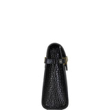 Saint Laurent Manhattan Shoulder Bag Medium Croc Embossed