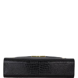 Saint Laurent Manhattan Shoulder Bag Medium Croc Embossed