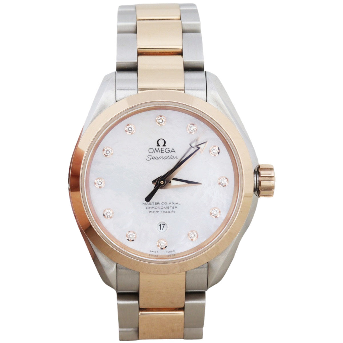 Omega Seamaster Aqua Terra Master Co-Axial Diamond 34mm Watch