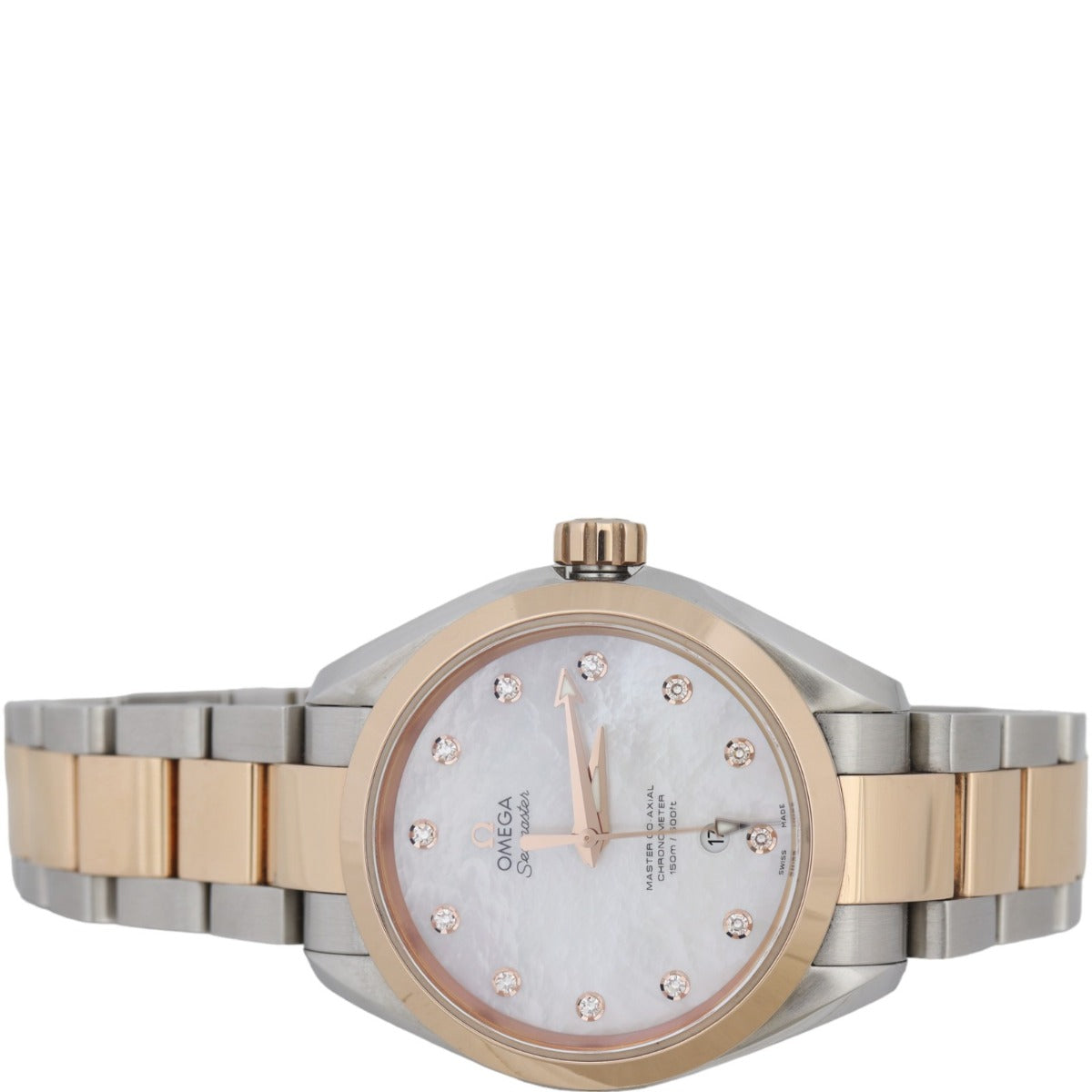 Omega Seamaster Aqua Terra Master Co-Axial Diamond 34mm Watch