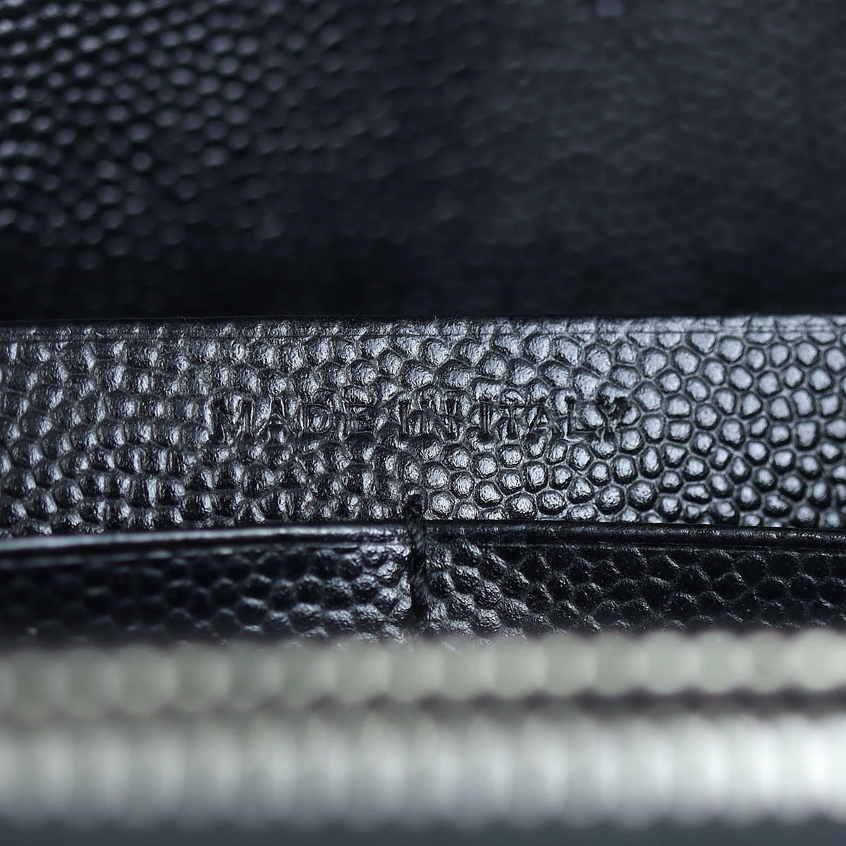 Saint Laurent Monogram Envelope Chain Wallet Interior Stamp