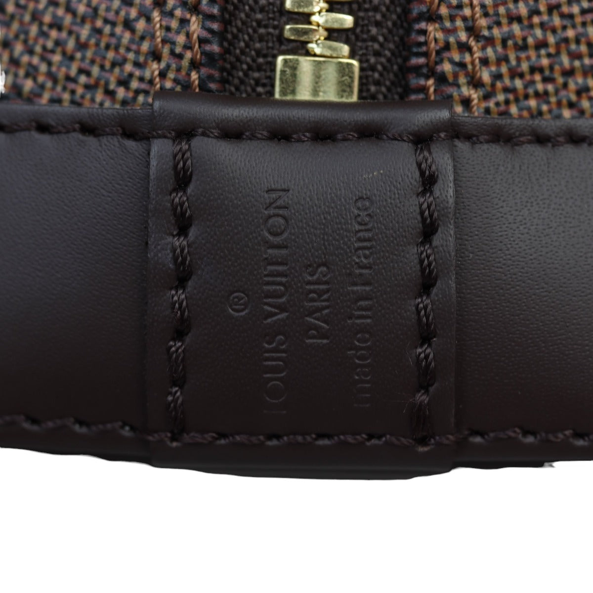 Louis Vuitton Alma BB Damier Ebene | Red Textile