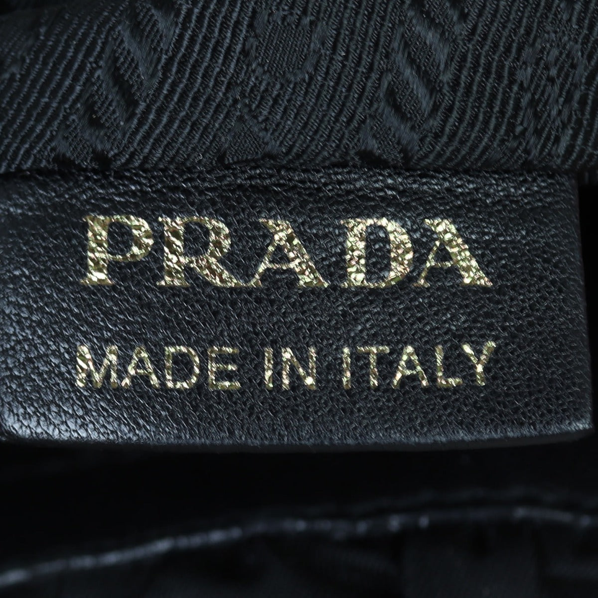 Prada Tessuto Gaufre Bag Interior Stamp