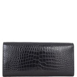Saint Laurent Kate Tassel Clutch Croc-Embossed