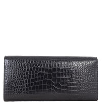 Saint Laurent Kate Tassel Clutch Croc-Embossed