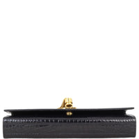 Saint Laurent Kate Tassel Clutch Croc-Embossed