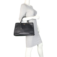 Prada Saffiano Lux Galleria Double Zip Tote Medium