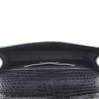 Saint Laurent Kate Tassel Clutch Croc-Embossed