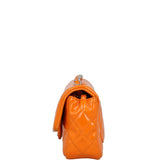 Chanel Classic Flap Mini Rectangular Bag Patent | Orange