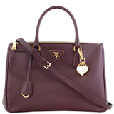Prada Saffiano Lux Galleria Double Zip Tote Medium Front