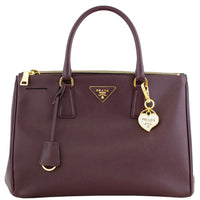 Prada Saffiano Lux Galleria Double Zip Tote Medium Front