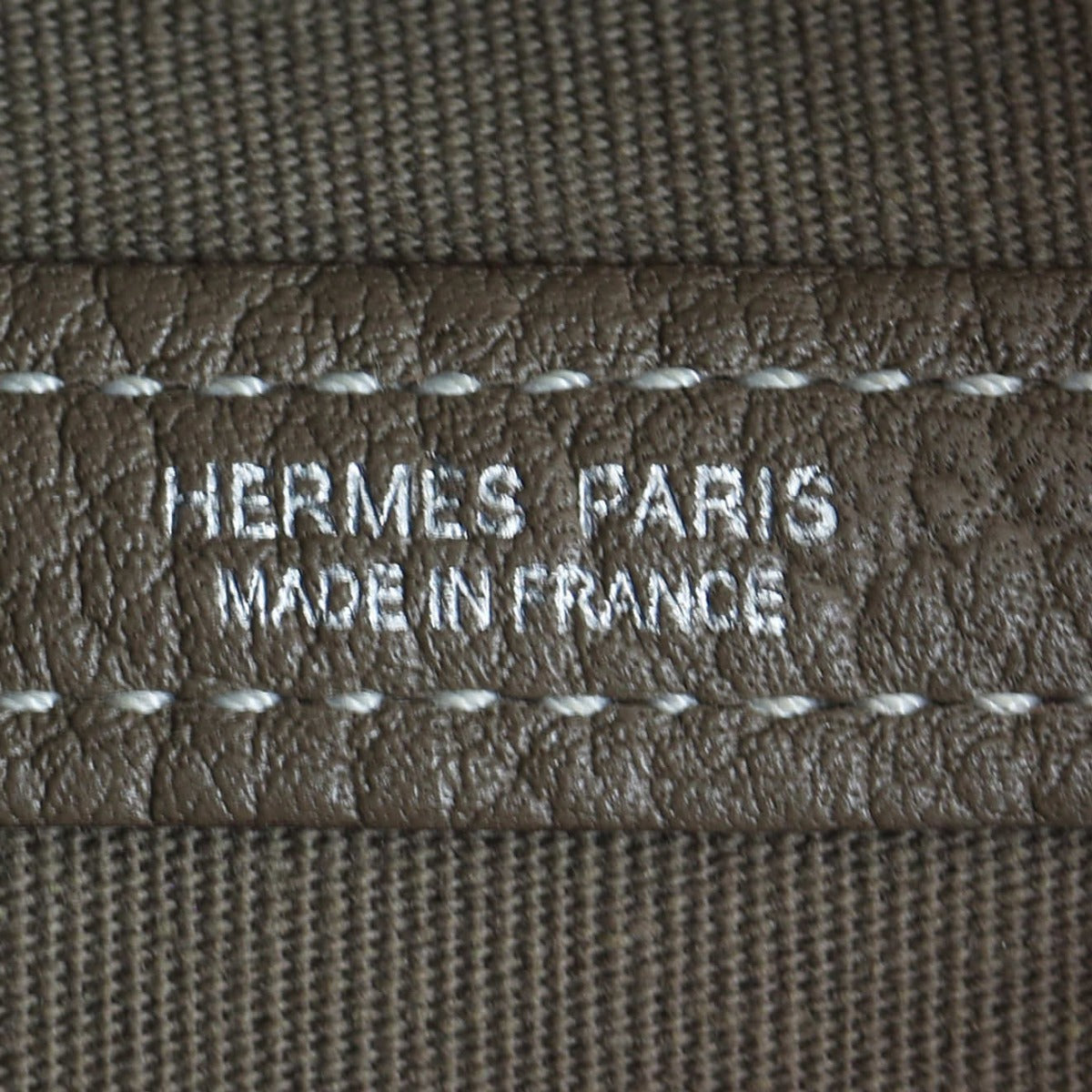 Hermes Garden Party 30 Toile Officier Interior Stamp