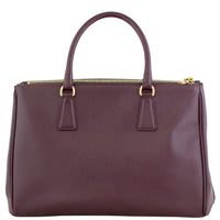 Prada Saffiano Lux Galleria Double Zip Tote Medium Back