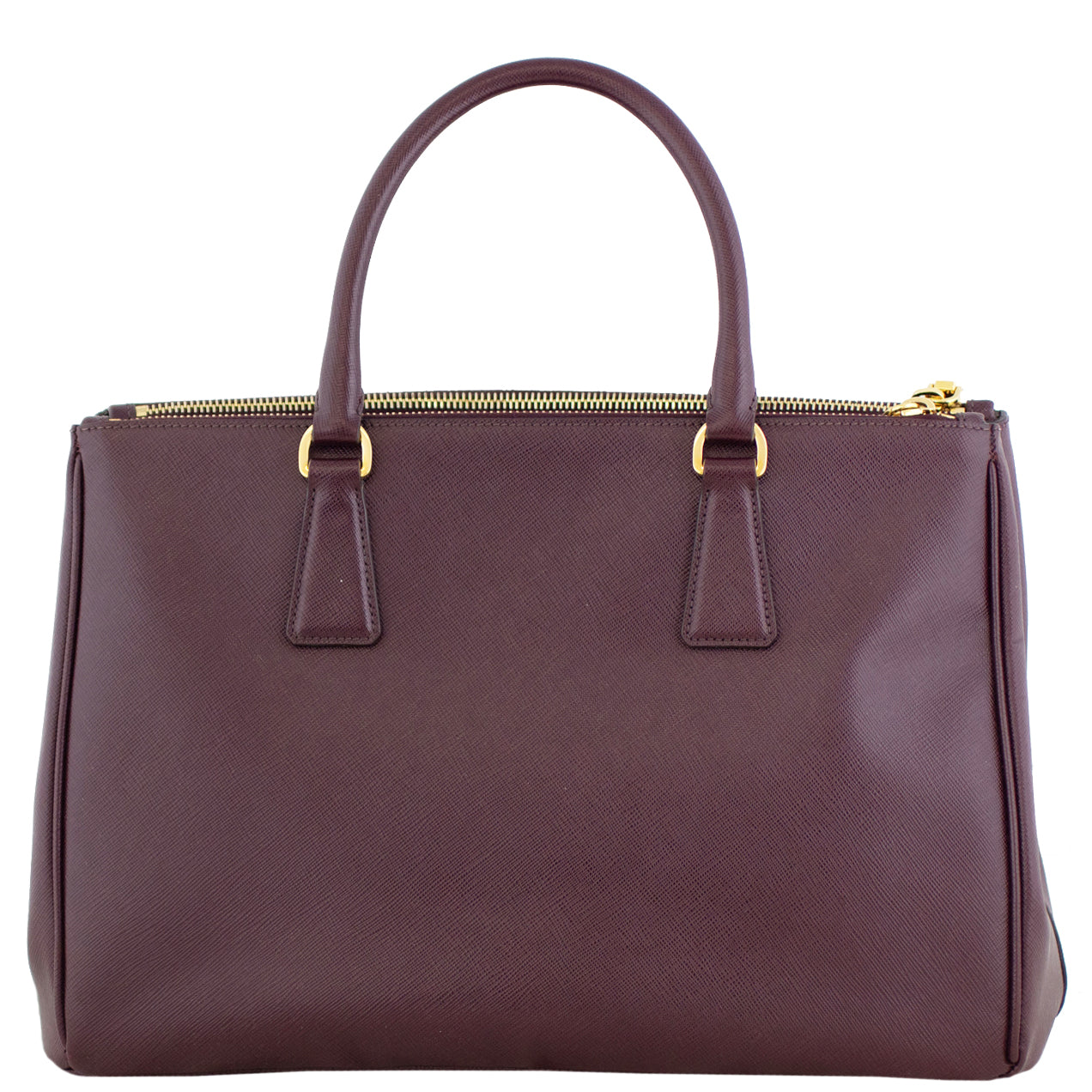 Prada Saffiano Lux Galleria Double Zip Tote Medium Back