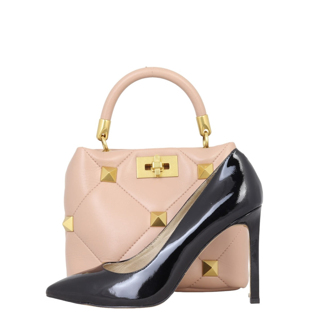 Valentino Roman Stud Top Handle Bag