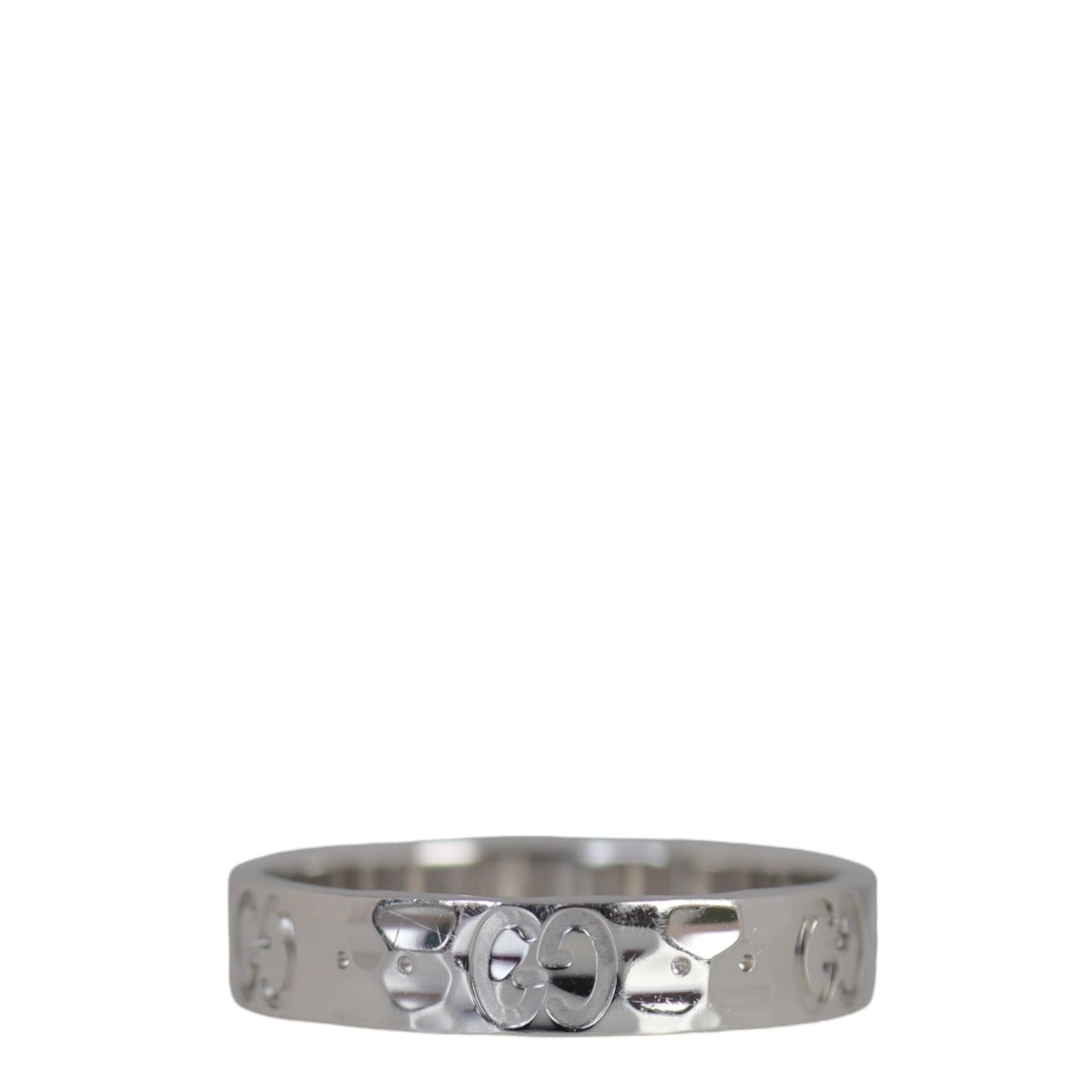Gucci Icon 18k White Gold Ring