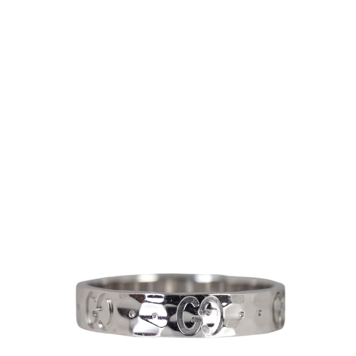 Gucci Icon 18k White Gold Ring