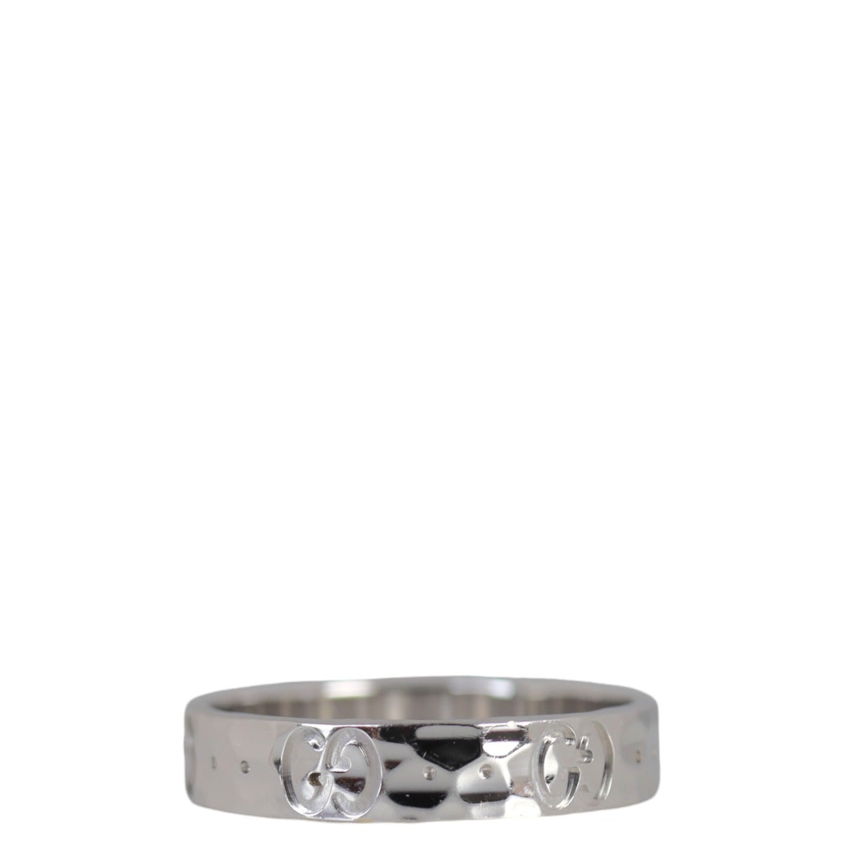 Gucci Icon 18k White Gold Ring
