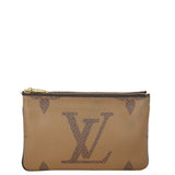 Louis Vuitton Pochette Double Zip Monogram Giant Reverse