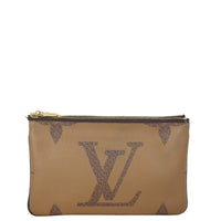 Louis Vuitton Pochette Double Zip Monogram Giant Reverse