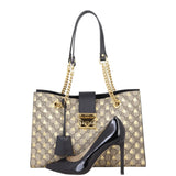 Gucci GG Supreme Bees Medium Padlock Tote