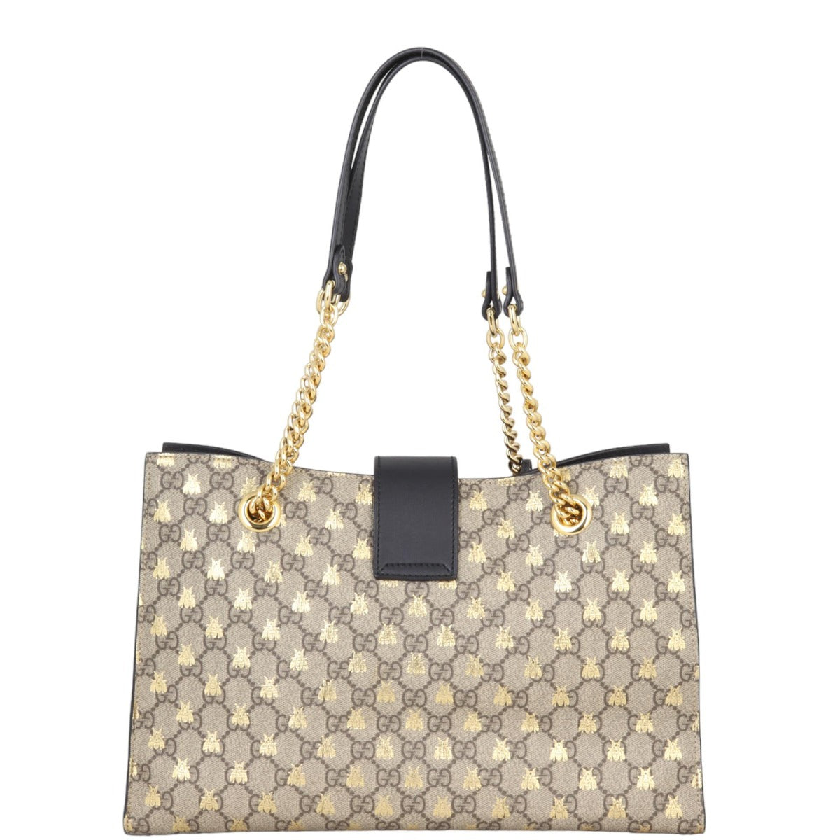 Gucci GG Supreme Bees Medium Padlock Tote