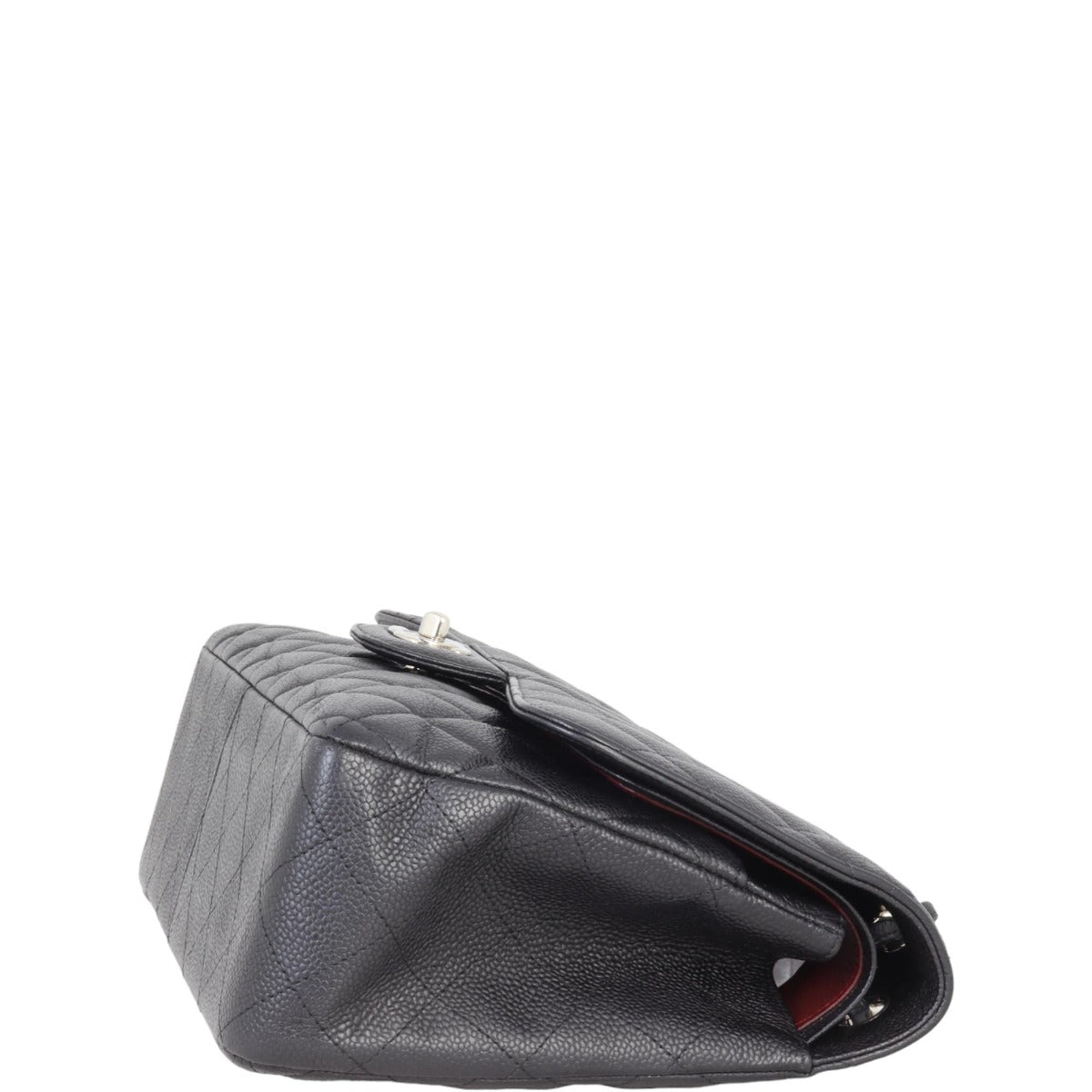 Chanel Classic Double Flap Jumbo | Black Silver Hardware