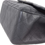 Chanel Classic Double Flap Jumbo | Black Silver Hardware