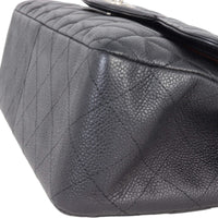 Chanel Classic Double Flap Jumbo | Black Silver Hardware