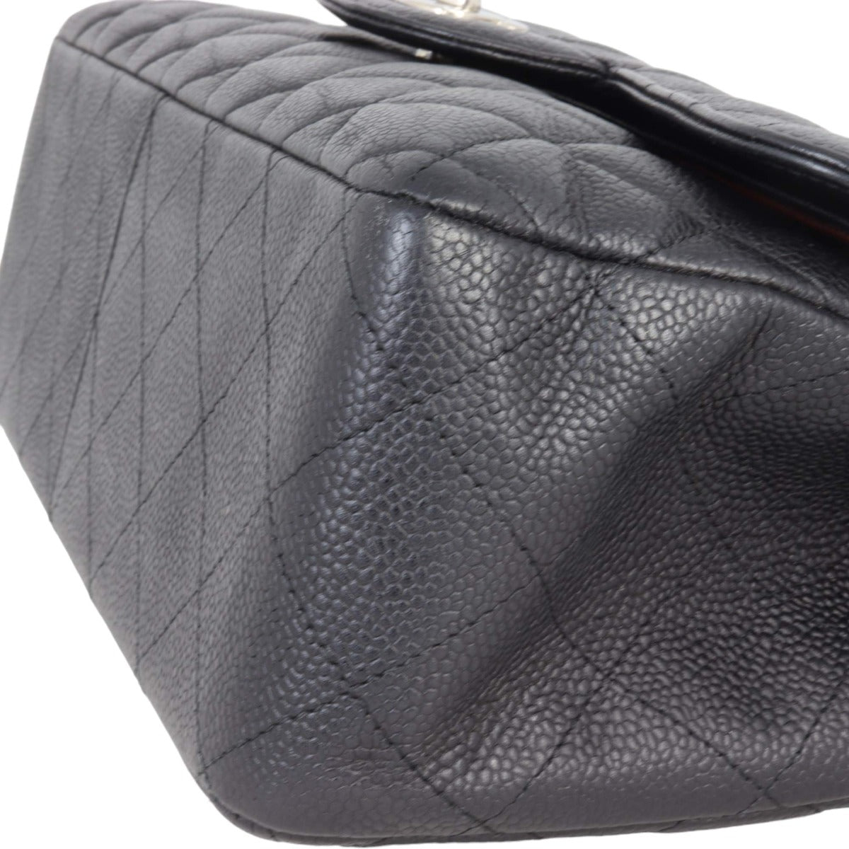 Chanel Classic Double Flap Jumbo | Black Silver Hardware