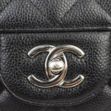 Chanel Classic Double Flap Jumbo | Black Silver Hardware