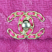 Chanel 19 Tweed Flap Bag Large | Pink