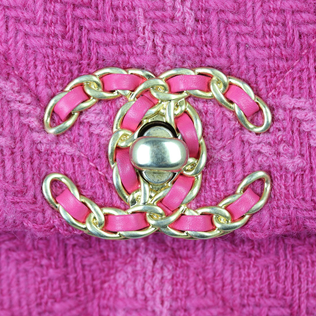Chanel 19 Tweed Flap Bag Large | Pink