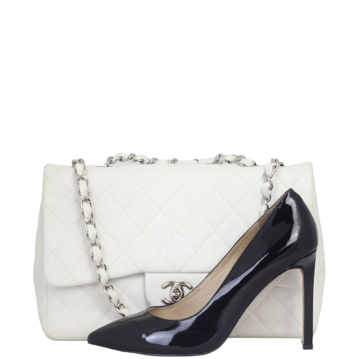 Chanel Classic Single Flap Jumbo | White