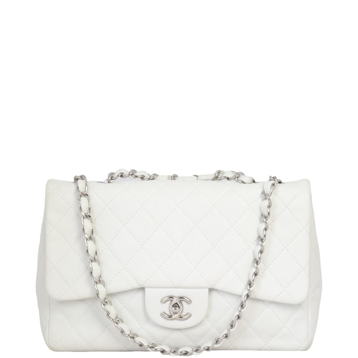 Chanel Classic Single Flap Jumbo | White