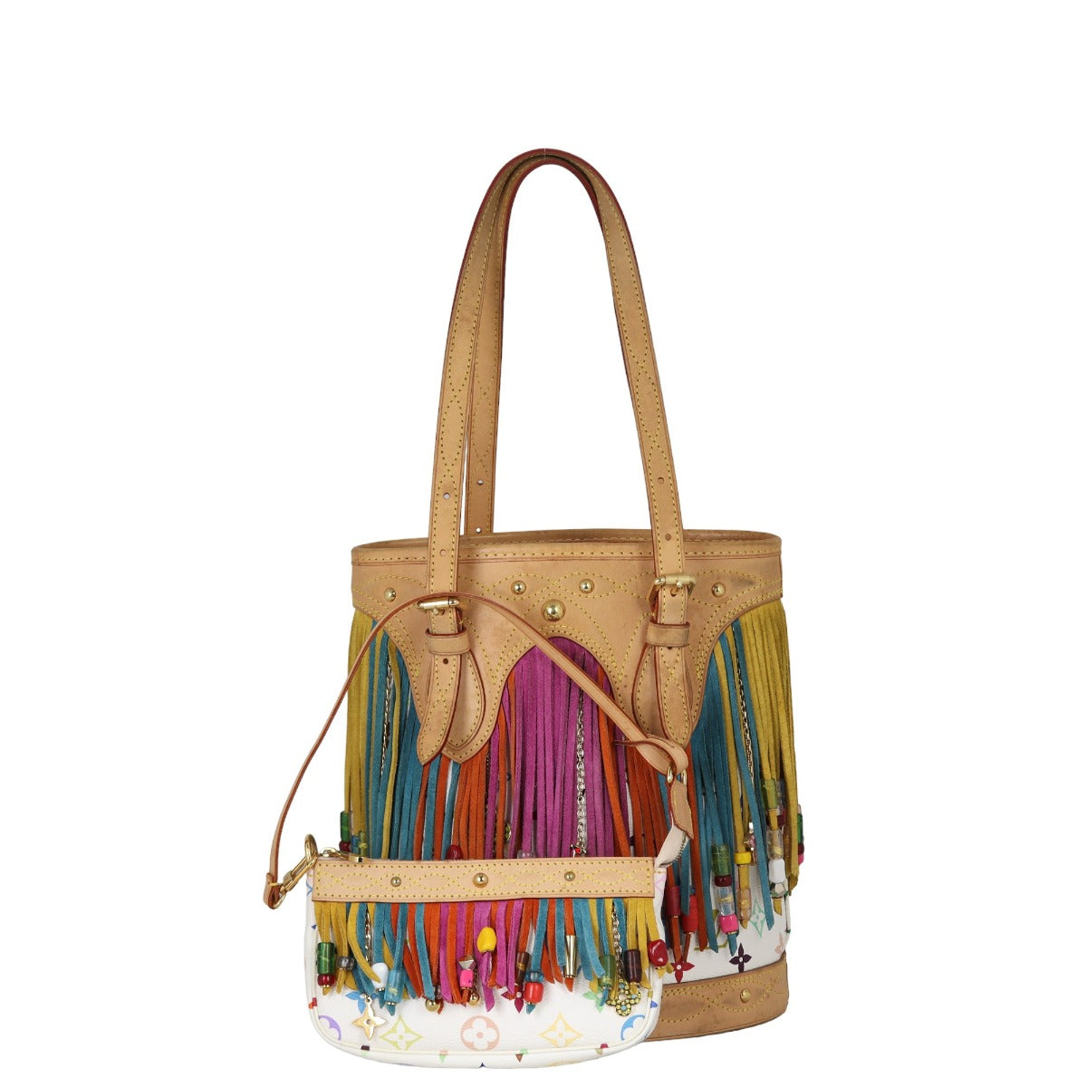 Louis Vuitton Fringe Bucket Bag Monogram Multicolore