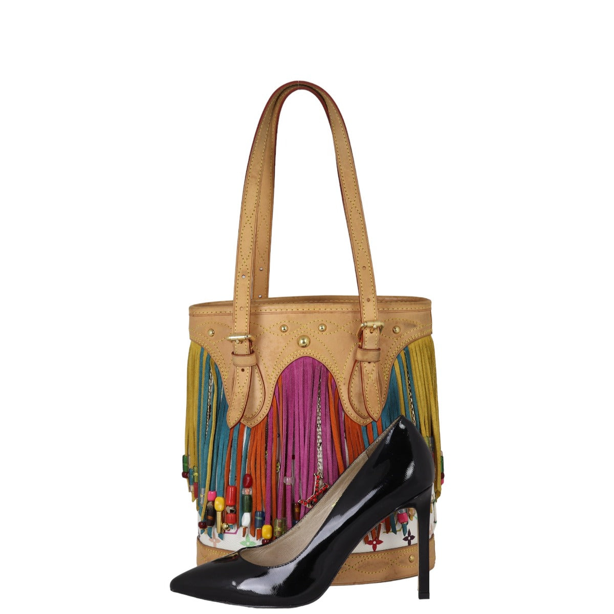 Louis Vuitton Fringe Bucket Bag Monogram Multicolore