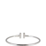 Tiffany & Co T Wire 18k White Gold Diamond Bracelet