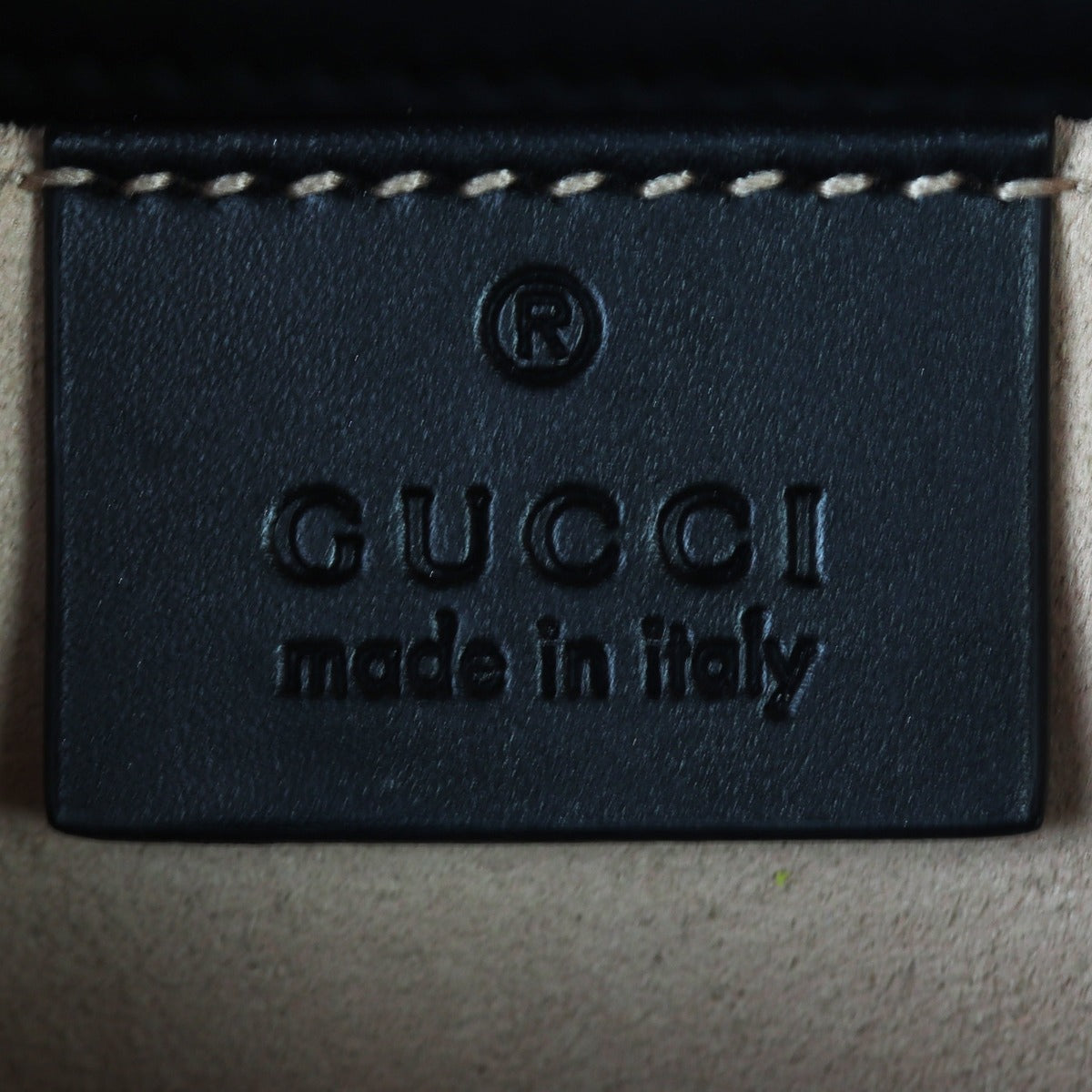 Gucci GG Padlock Small Shoulder Bag Interior Stamp